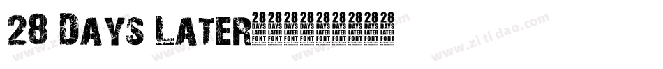 28 Days Later手机版字体转换